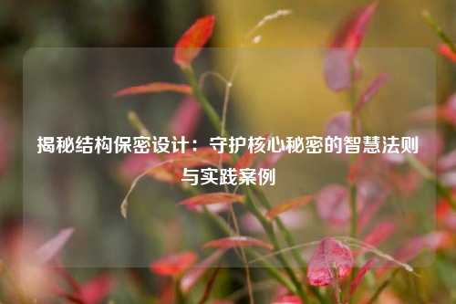 揭秘结构保密设计：守护核心秘密的智慧法则与实践案例