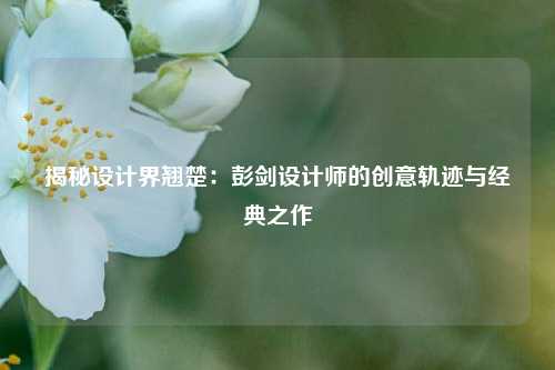 揭秘设计界翘楚：彭剑设计师的创意轨迹与经典之作